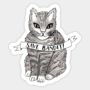 Save Bandit! Sticker